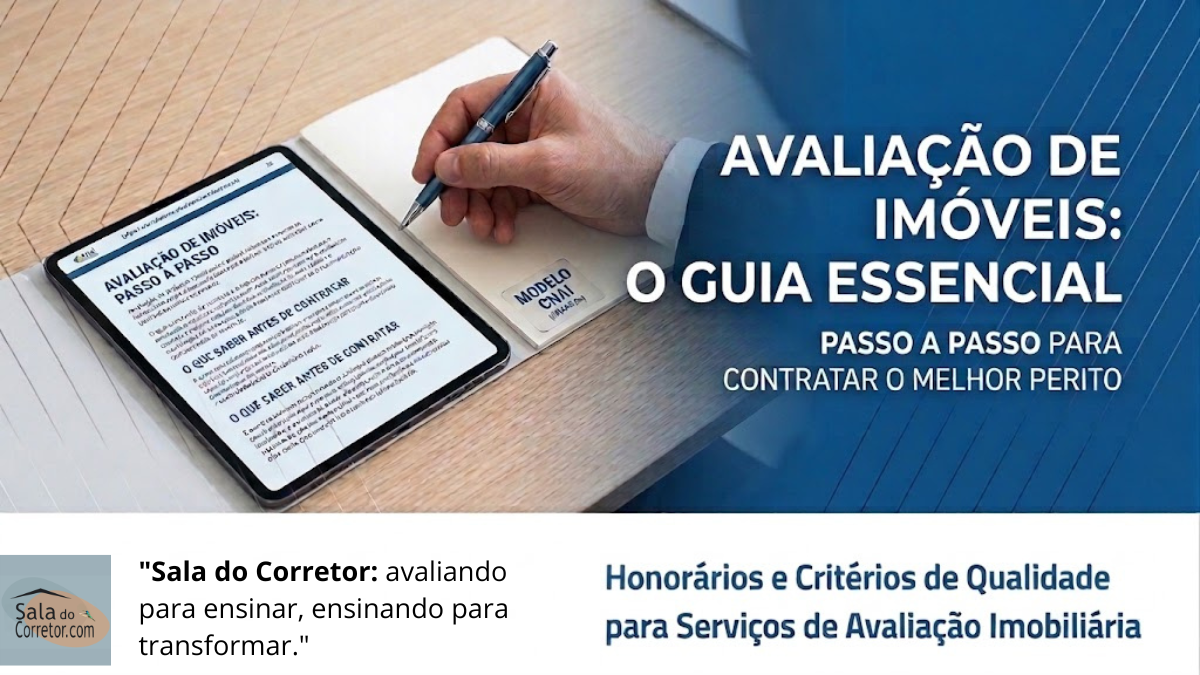 Sala do Corretor: O que considerar antes de contratar um perito avaliador”
